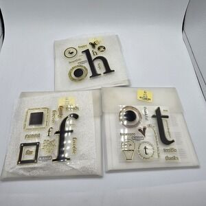 3 My Acrylix stamp sets Solos T B1244 H B1232 F B1230 Letters